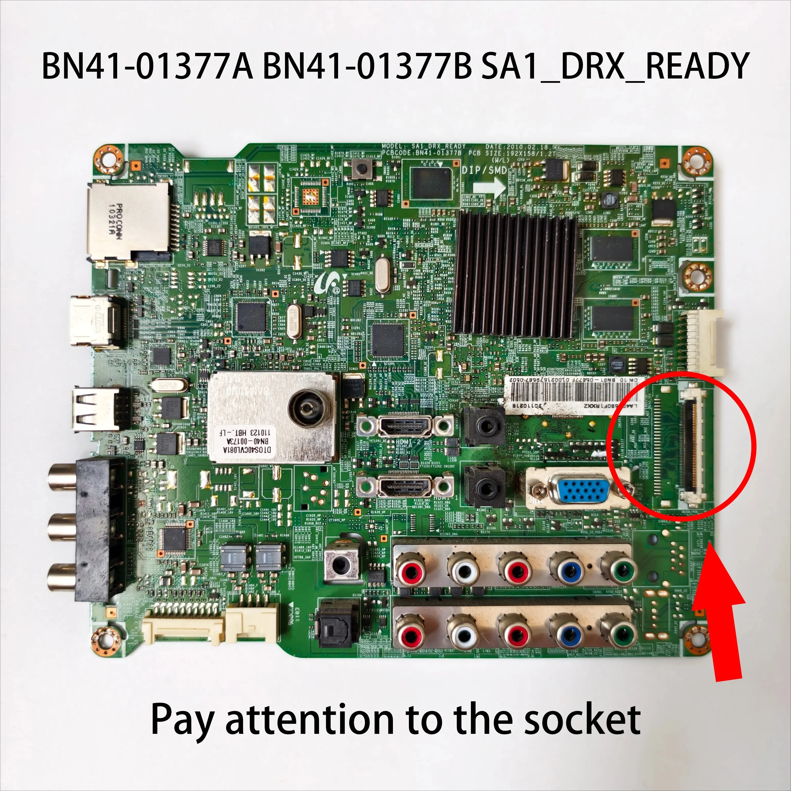 

Motherboard BN41-01377A BN41-01377B SA1_DRX_READY is for TV LN40C550J1R LA40C530F1R LA37C530F1RXXZ LA40C530F1RXXZ Main Board