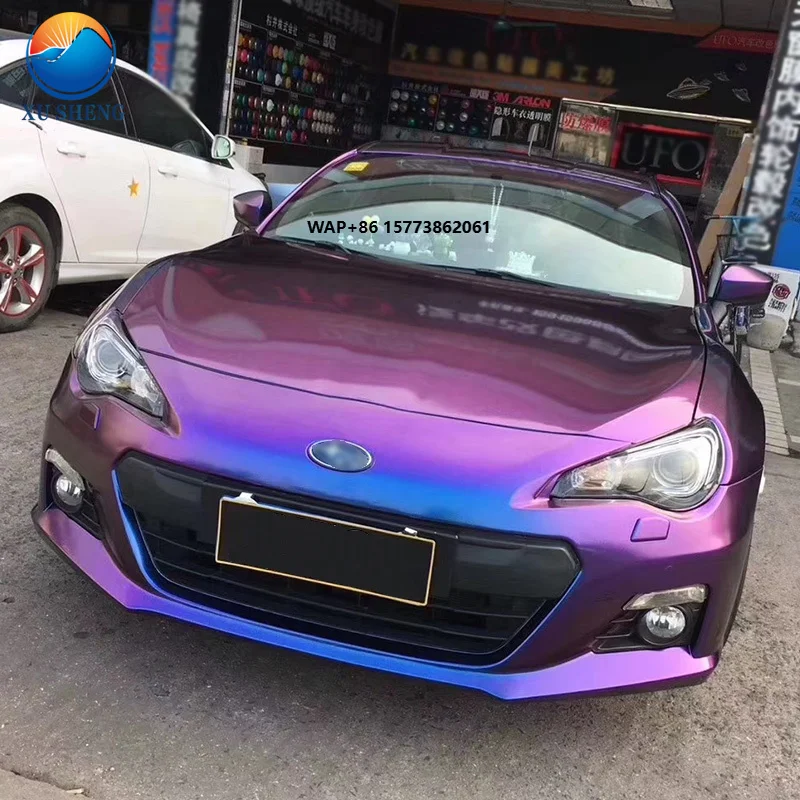 

PET Colored PPF Film High-Brightness Chameleon Car Packaging Glossy Sticker Ethylene Body Filler