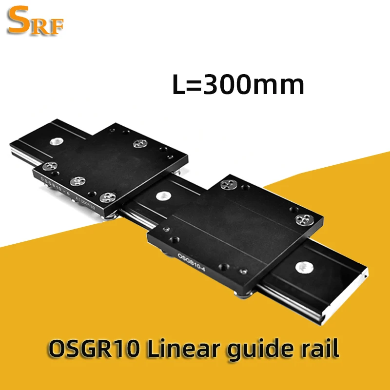 50mm width  Aluminum roller linear guide rail external dual axis linear guide OSGR10 L=300mm Double shaft-linear rail block