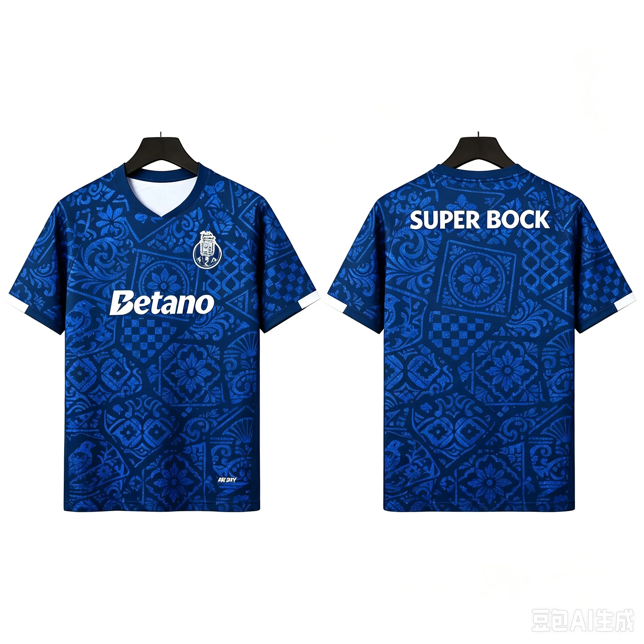 Azulejos Art Style 2026-27 New Porto Fan Limited Jersey Daily Training Match Casual Quick-drying Sports T Shirt Family Matching