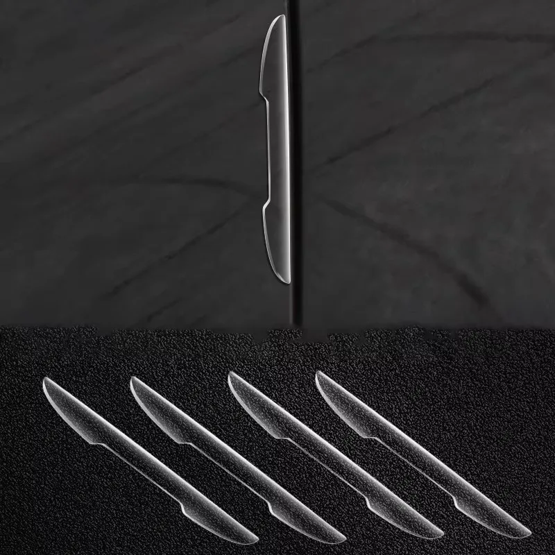 2-14pcs Transparent Anti-Collision Protector Bar Strips Side Edge Protection Guards Rear View Mirror Cover Protection Stickers
