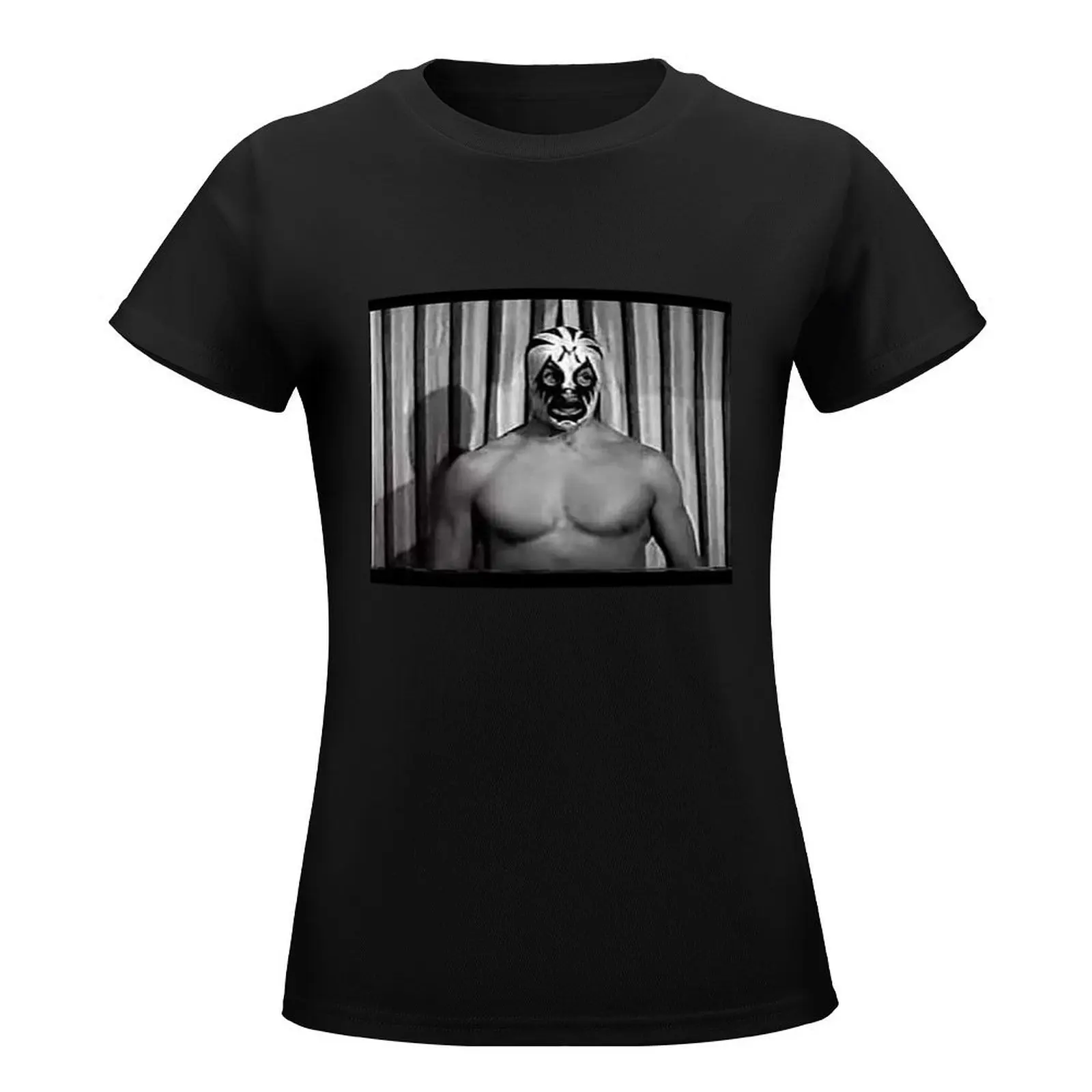 MIL MASCARAS ! Vintage retro wrestling photo 1970's T-Shirt lady clothes shirts graphic tees tees t shirt dress Women