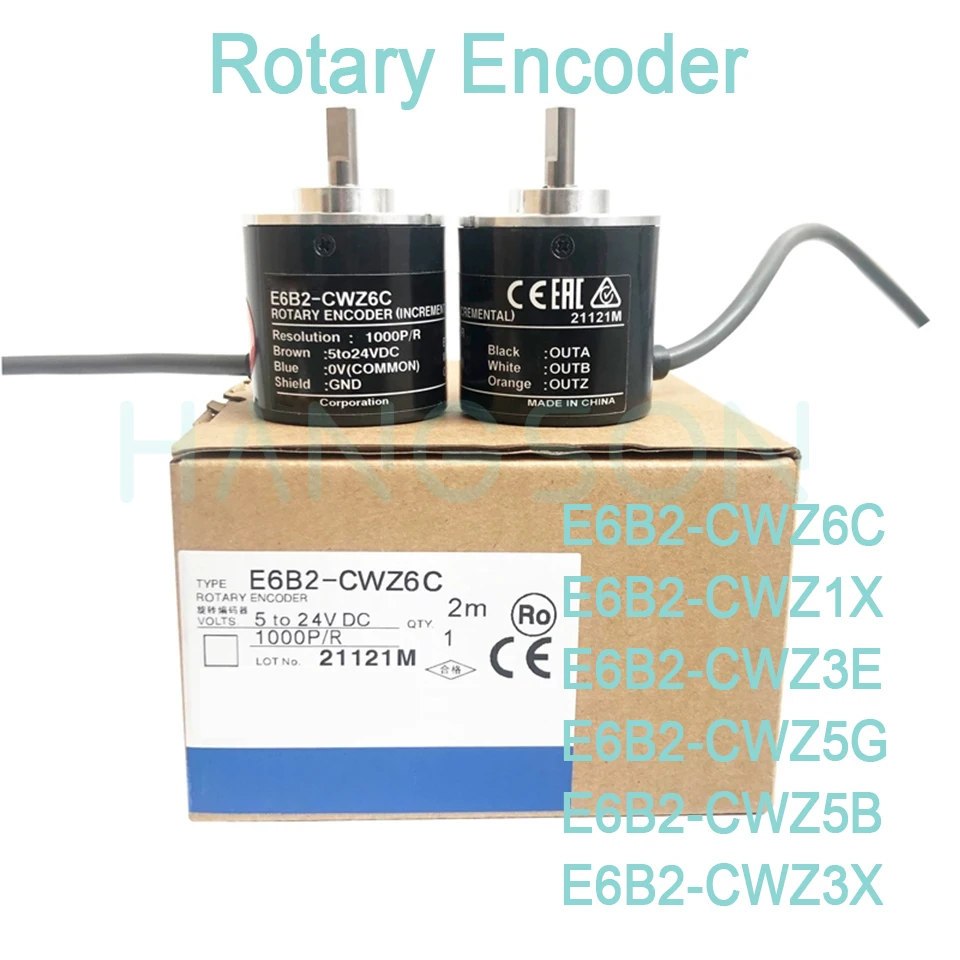 E6B2-CWZ6C E6B2-CWZ5B E6B2-CWZ1X E6B2-CWZ5G E6B2-CWZ3E E6B2-CWZ3X 360 1024 1800P/R Incremental Optical Rotary Encoder DC 5-24V