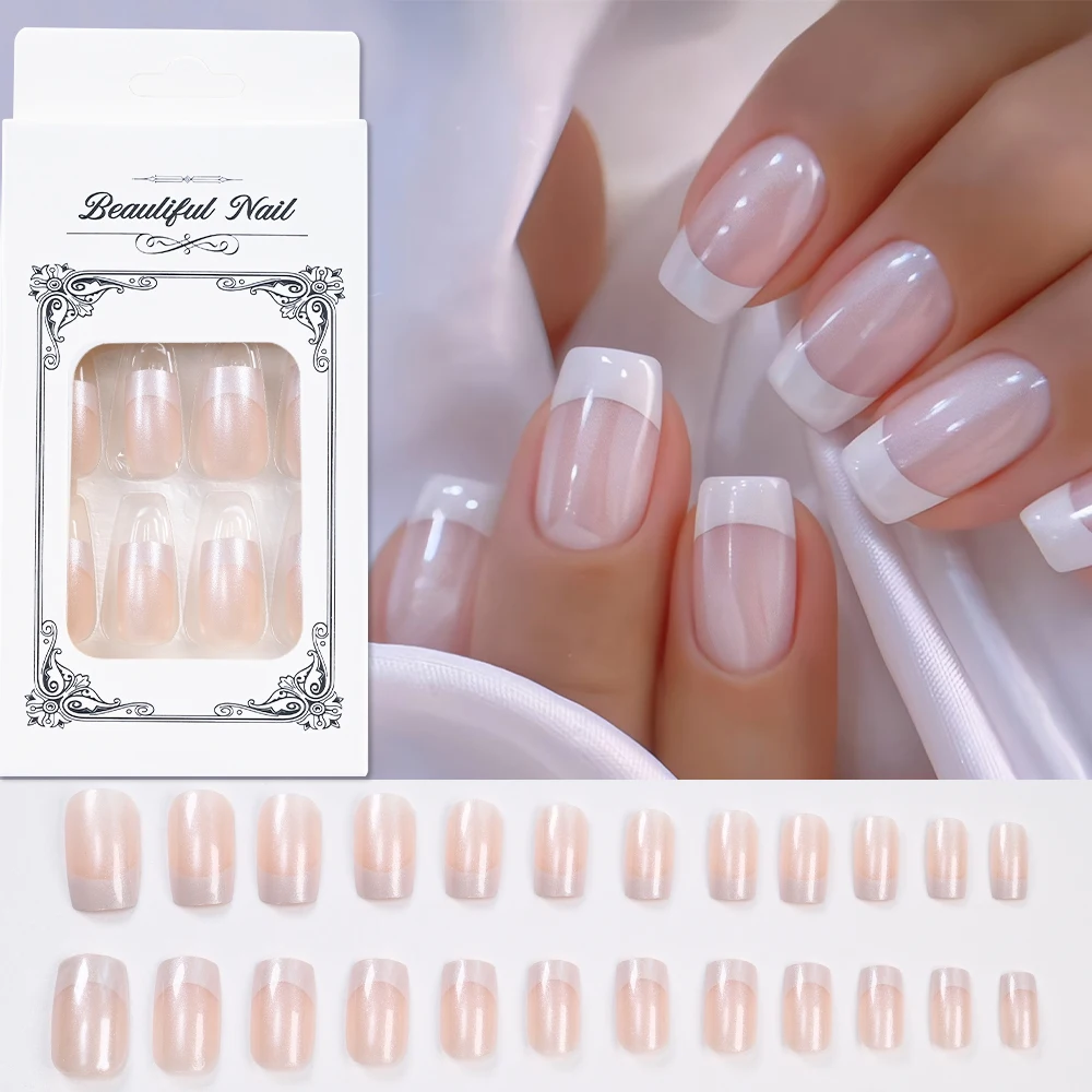 24Pcs Pearl Pink Me… - image