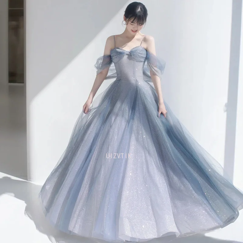 プリンセススタイルウエディングドレス卒業ドレス女性のためのエレガントな弓オーガンザスリングボールガウン女性のイブニングパーティードレス Vestidos