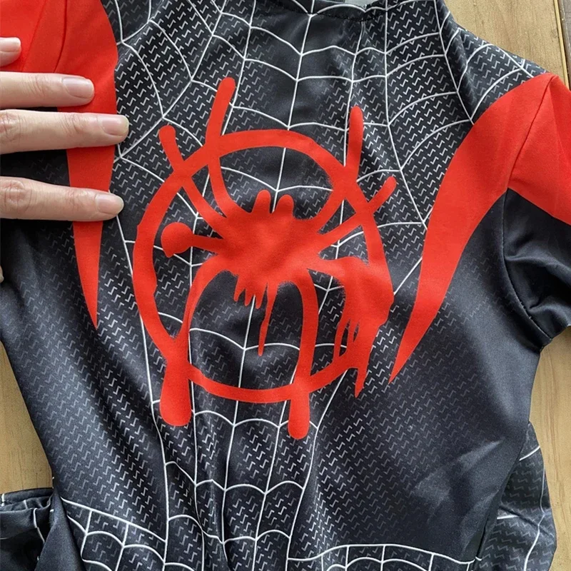 Spiderman Cosplay Costume for Kids Adult Spider Man Superhero  Miles Morales Gwen Cosplay Jumpsuit Face Shell Halloween Costumes