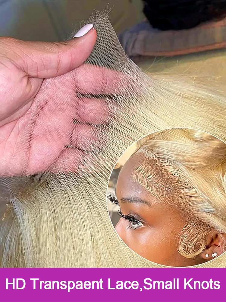 40 بوصة 250 الكثافة Hd الدانتيل الباروكات الأمامية مستقيم الدانتيل الباروكة الأمامية 13x4 13x6 شقراء 613 الدانتيل الجبهة خصلات الشعر المستعار الإنسان للنساء