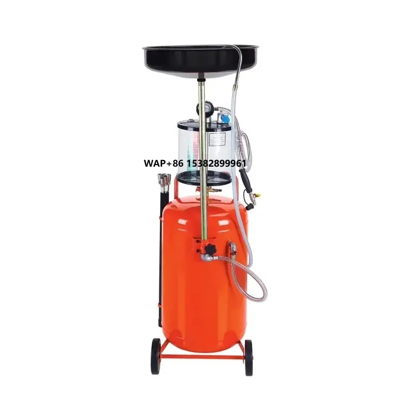 Popular Portable 80l Pneumatic Waste Oil Collector Garage Equipment  Waste Oil Drain Extractor Speed 1.6 L Per Minute