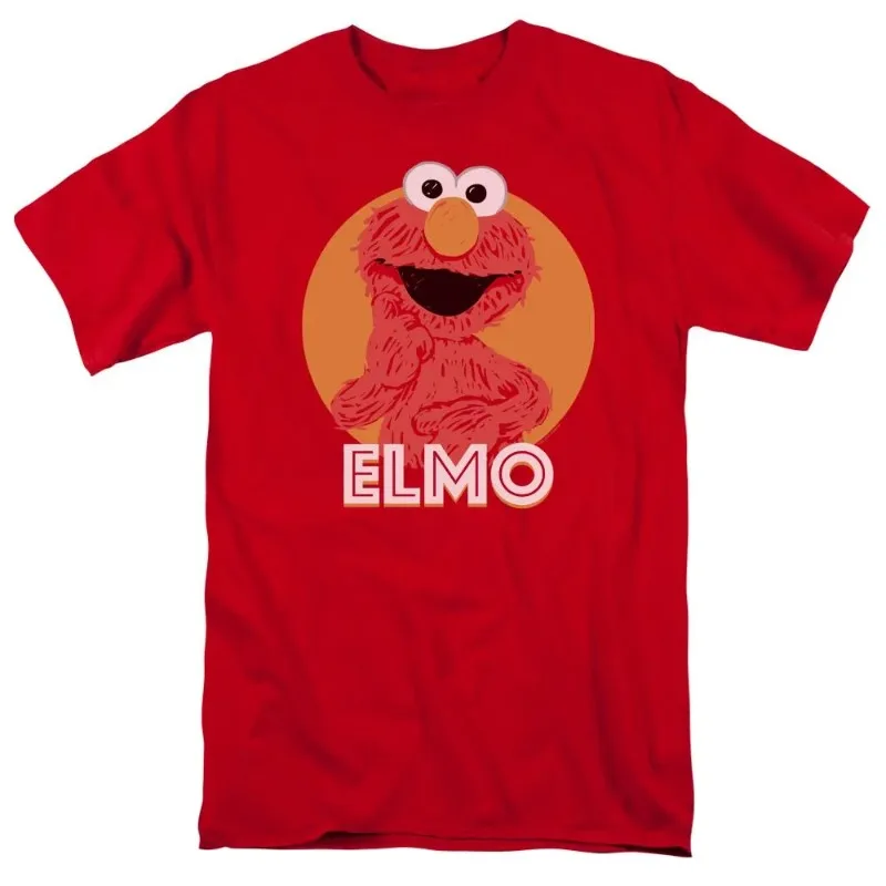 Sesamstraße Rotes T-Shirt |   Neues Herren-T-Shirt für Frühling/Sommer, Lässig, Geeignet für Männer und Frauen