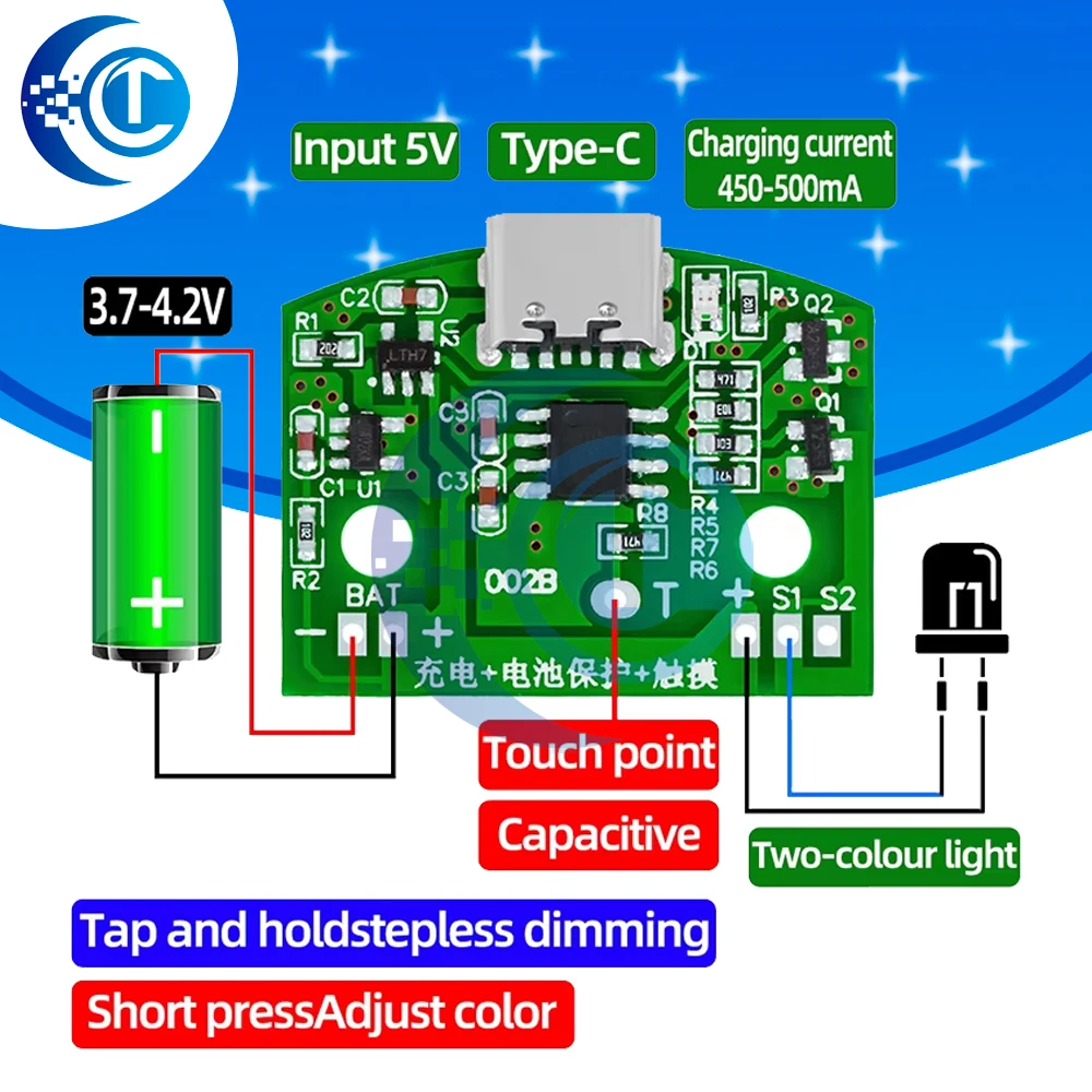 8W Type-C Table Lam… - image