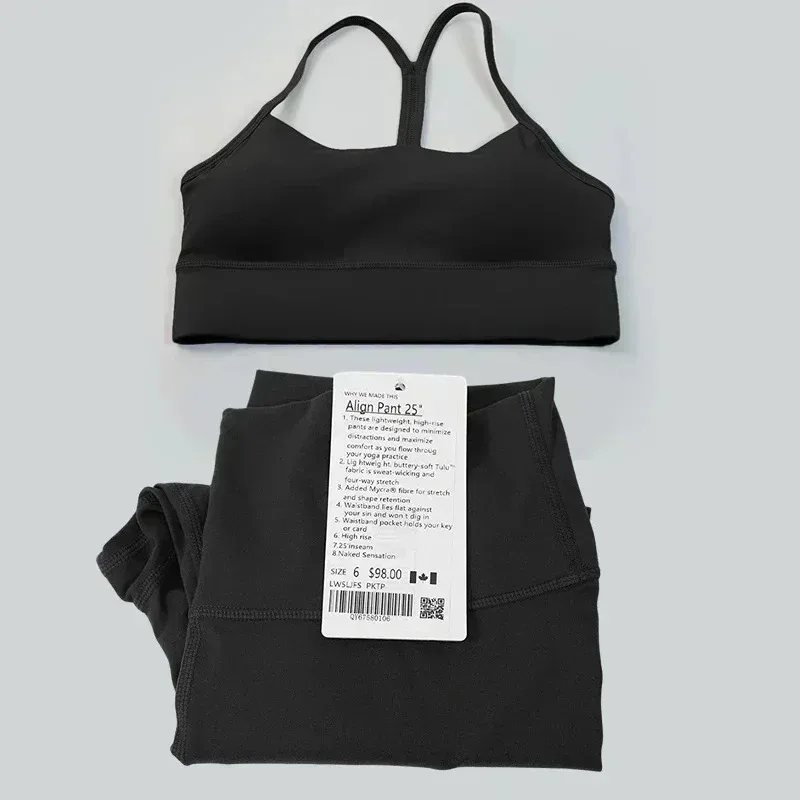 

1emo Yoga Set Women Pants Bra Sportswear Gym Top Y-shape Bra Fitness High Waist Leggings Workout Clothes Tracksuits 2 Pieces