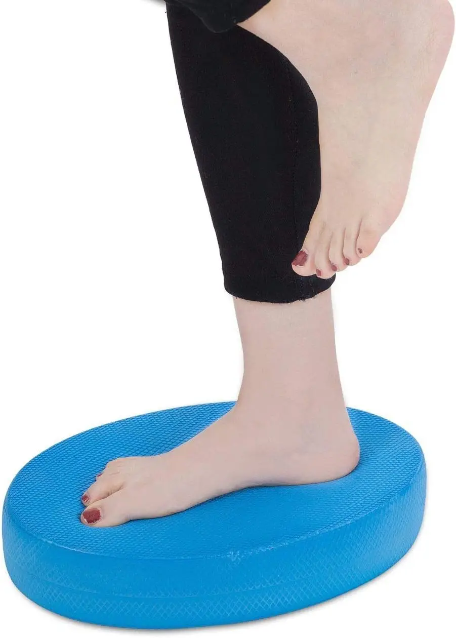 

Foam Balance Pad for Yoga, Pilates, Therapy & Fitness - Non-Slip, 12.2x8.3x2.4 Inches (Blue)