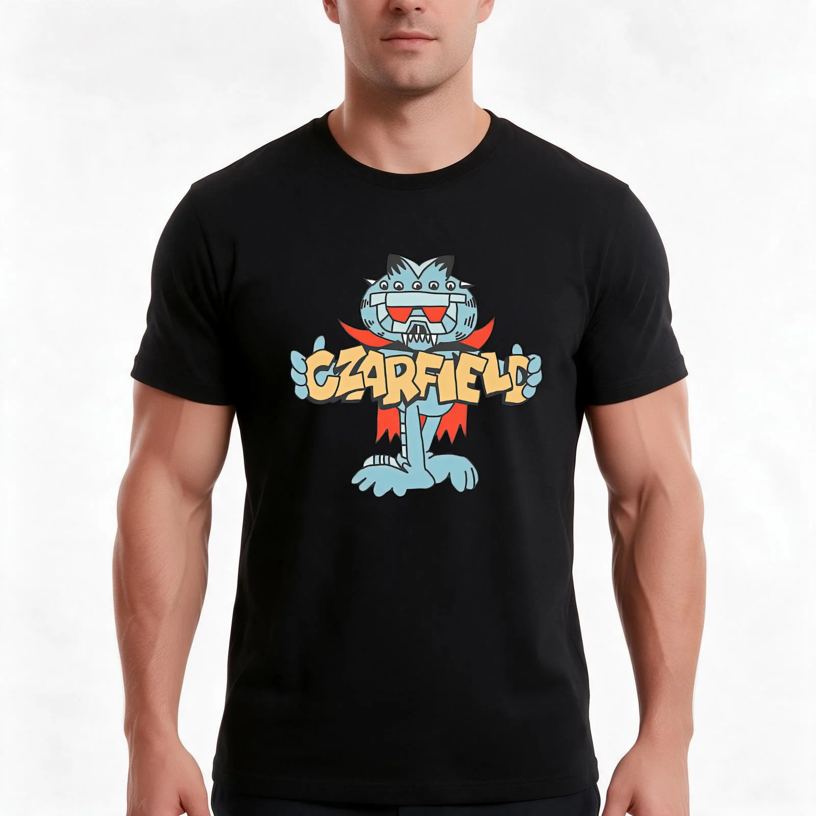Czarface merch CZARFIELD BOOTLEGG T-Shirt, Summer Casual Cotton Tee, Oversized Streetwear Tops, Vintage Graphic Print