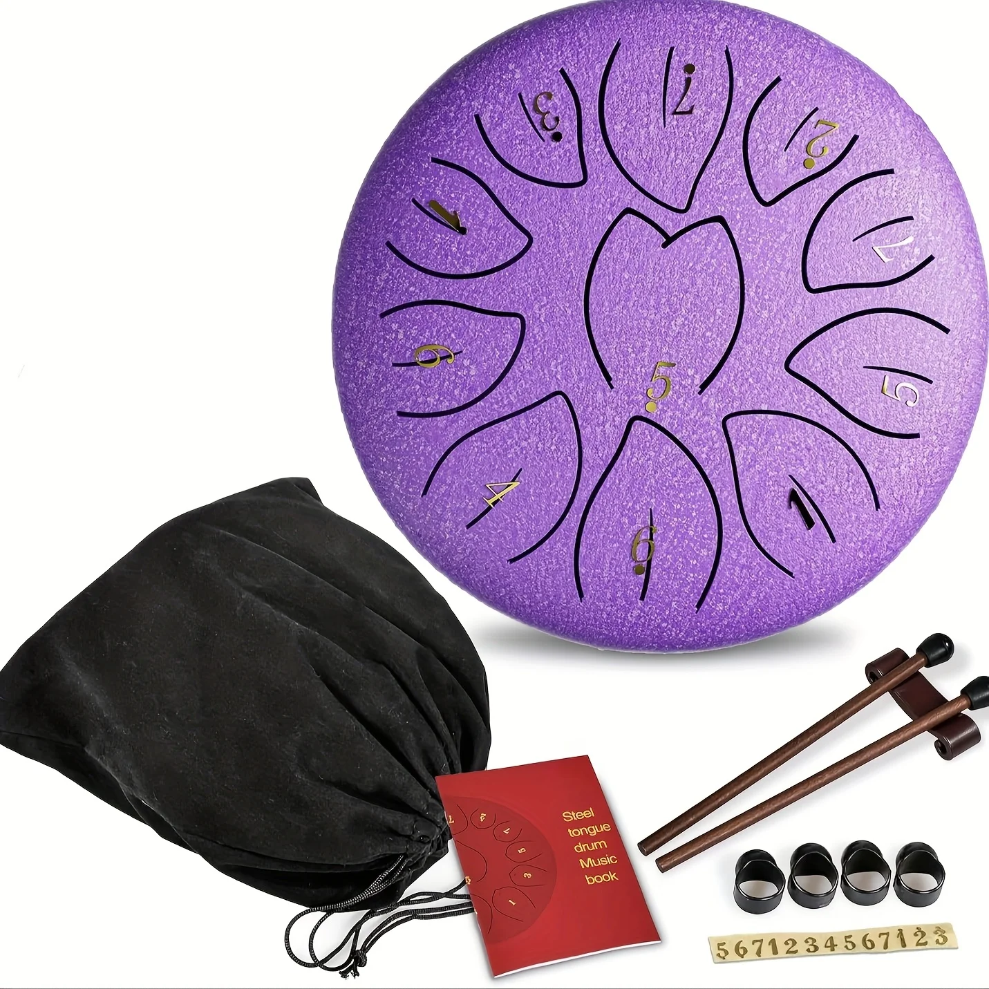 Outdoor Garden Rain Drum 6-inch Approx. 15.2cm 11 Note Steel Tong Ruching