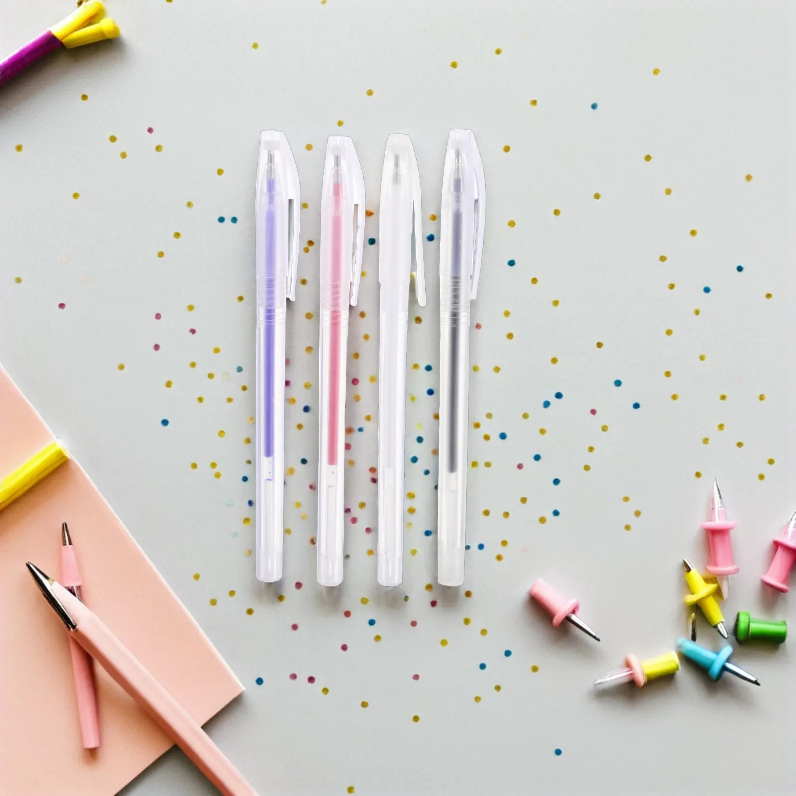 

1Set Fabric Marking Pens High Temperature Disappearing Ink Sewing Chalk Pen for Dressmaking Quilting Precision Tailoring
