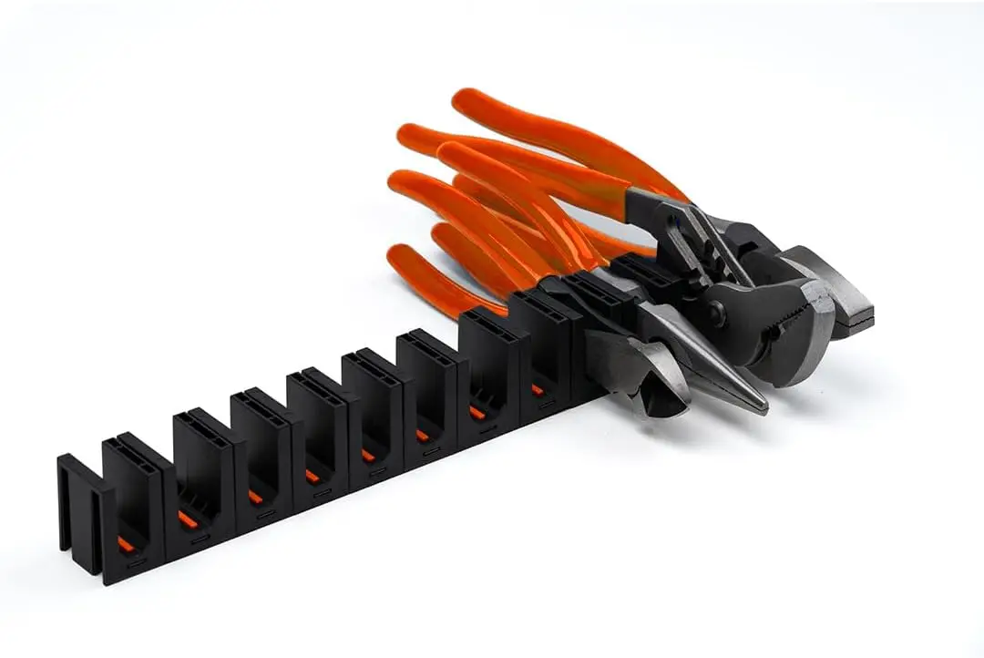 

Magnetic Plier Holders for Tool Drawer Storage – Modular Toolbox Organizer System for Mechanics - 12 Holders