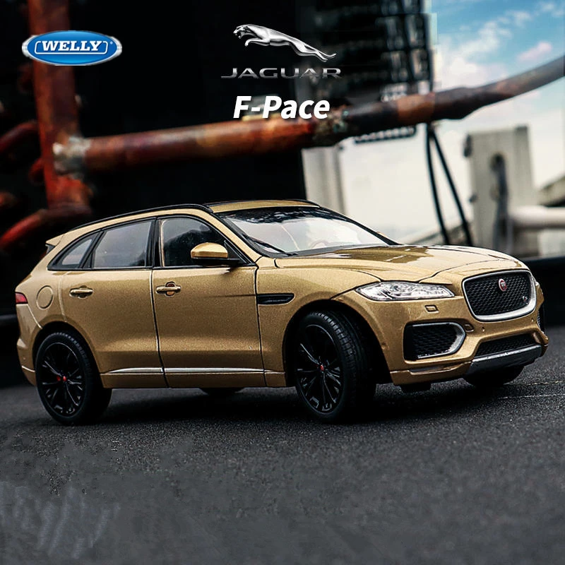 Welly 1:24 JAGUAR F-Pace SUV Alloy Car Model Diecasts Metal Off-road Vehicles Car Model Simulation Collection Childrens Toy Gift