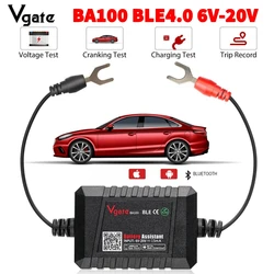 Original Vgate BA100 Car Battery Tester 12V Monitor Bluetooth 4.0 Battery Assistant Auto Analyzer Tester for Android/IOS
