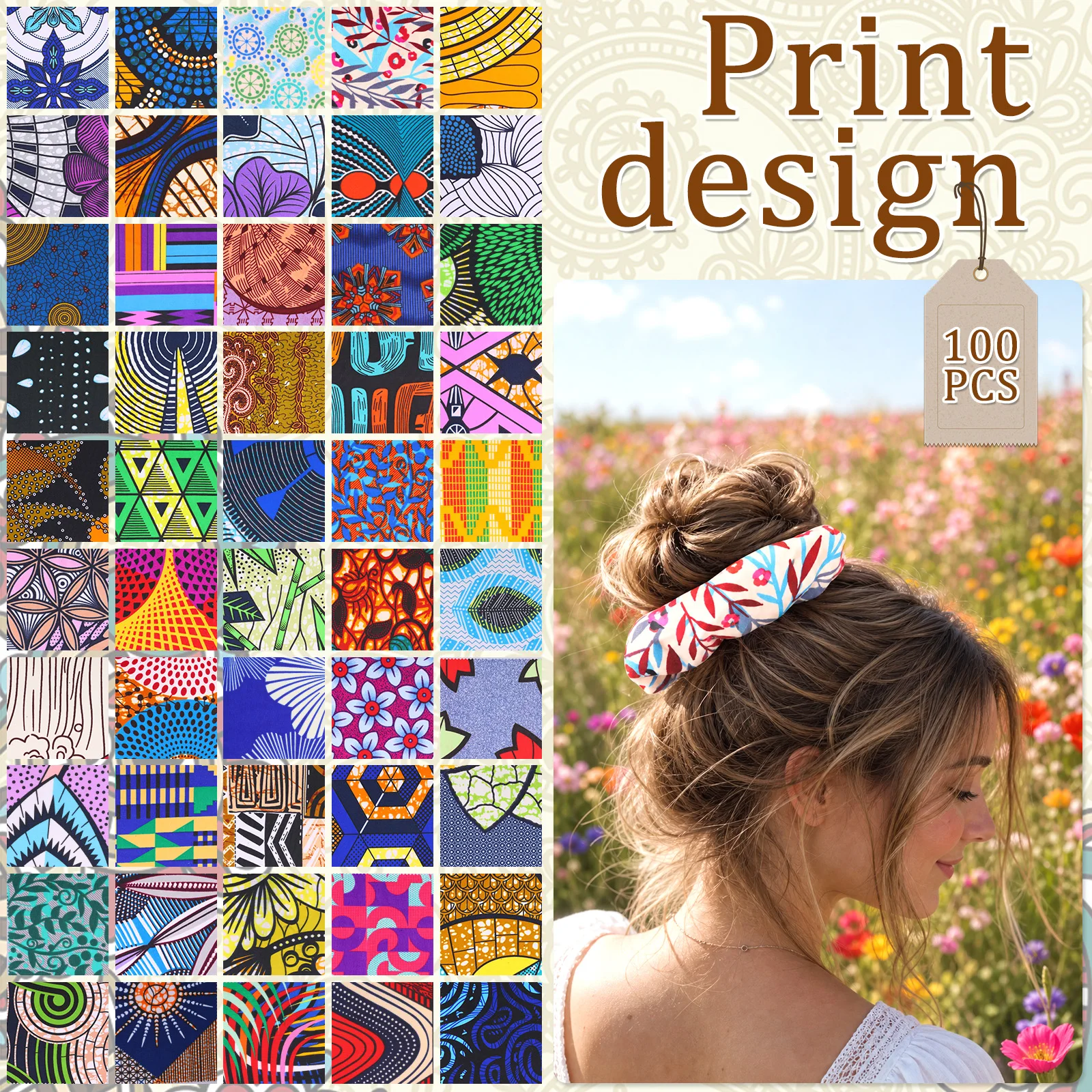 100 Piezas de Tela Africana de - Sewing Textiles reseña y precio