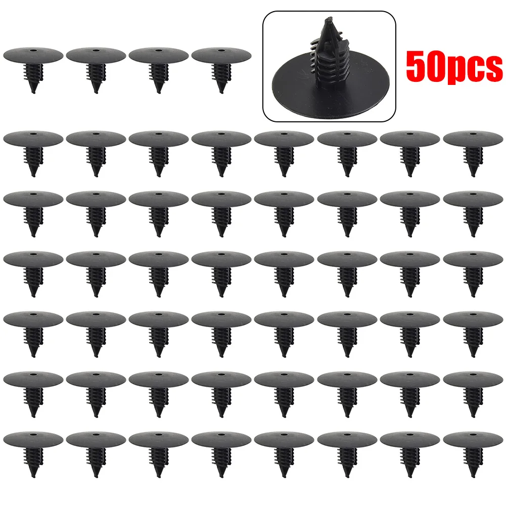 

50pcs Wheel Arch Cover Panel Splash Guard Clips 7703077435 For Clio Mk2 Auto Fastener Clips Accessories