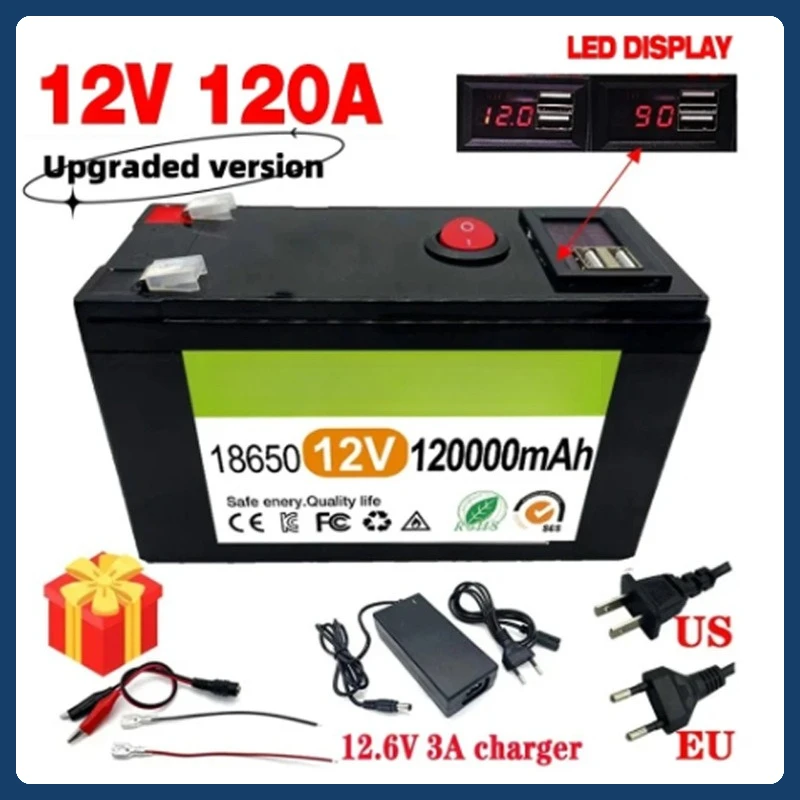 

12V 120A Low-power Light Strip, Solar Street Light, 12.6V Charging for Spare Power Supply of Sprayer Lithium Battery