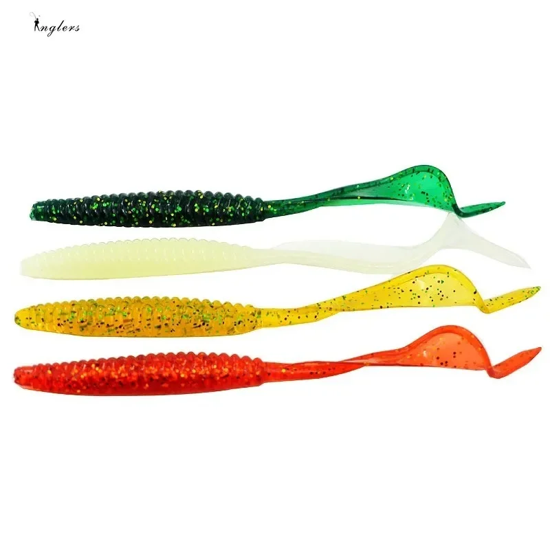 1Pc Soft Silicone Fishing Lures 6g 13cm Worm Jigging Wobblers Shrimp Fishy Smell Additive Tackle Bass Carp Artificial Baits