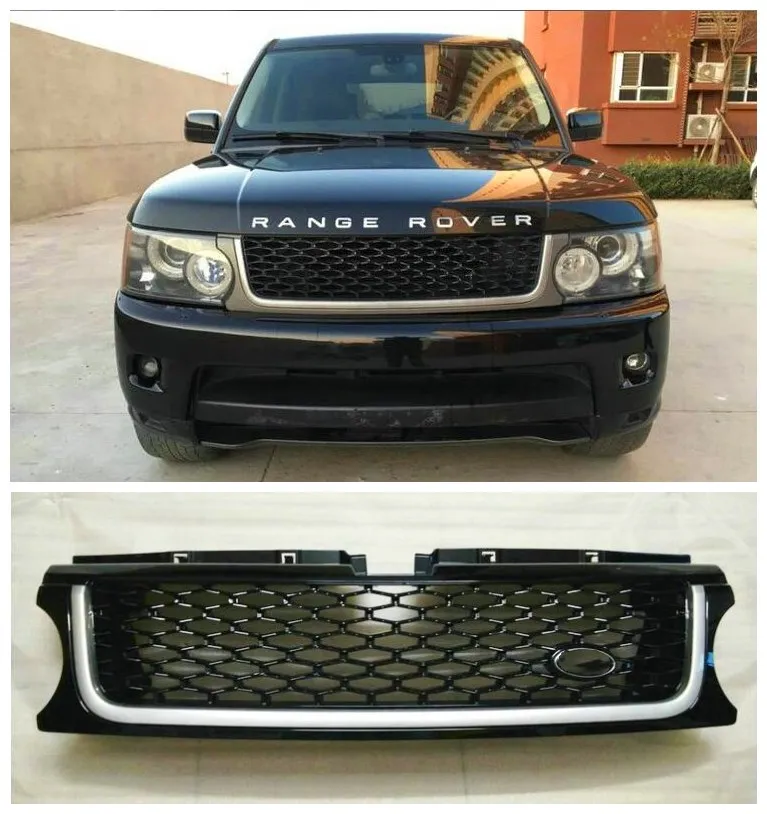 

Fits For Land Range Sport Rover 2006-2013 High Quality ABS Mesh Grille Trim Racing Grills