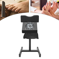 220V Adjustable Foot Spa Massage Chair Modern Nail stool with Dust Cleaning Fan Professional Pedicure Chair 2600rpm Black