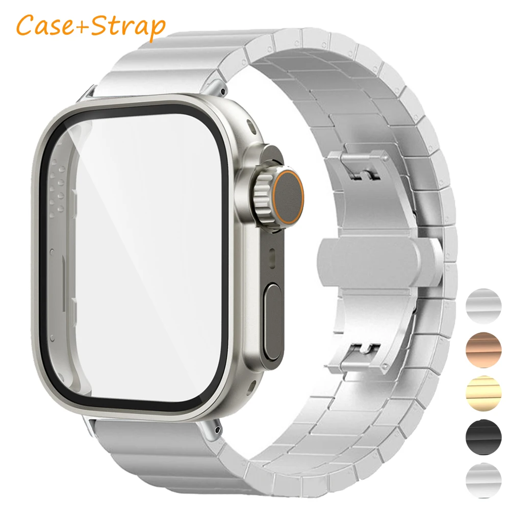 Change To Ultra Case+Stainless Steel Band For Huawei Watch Fit4/Fit 4Pro Protective Case with Metal Strap For Huawei Watch Fit 3