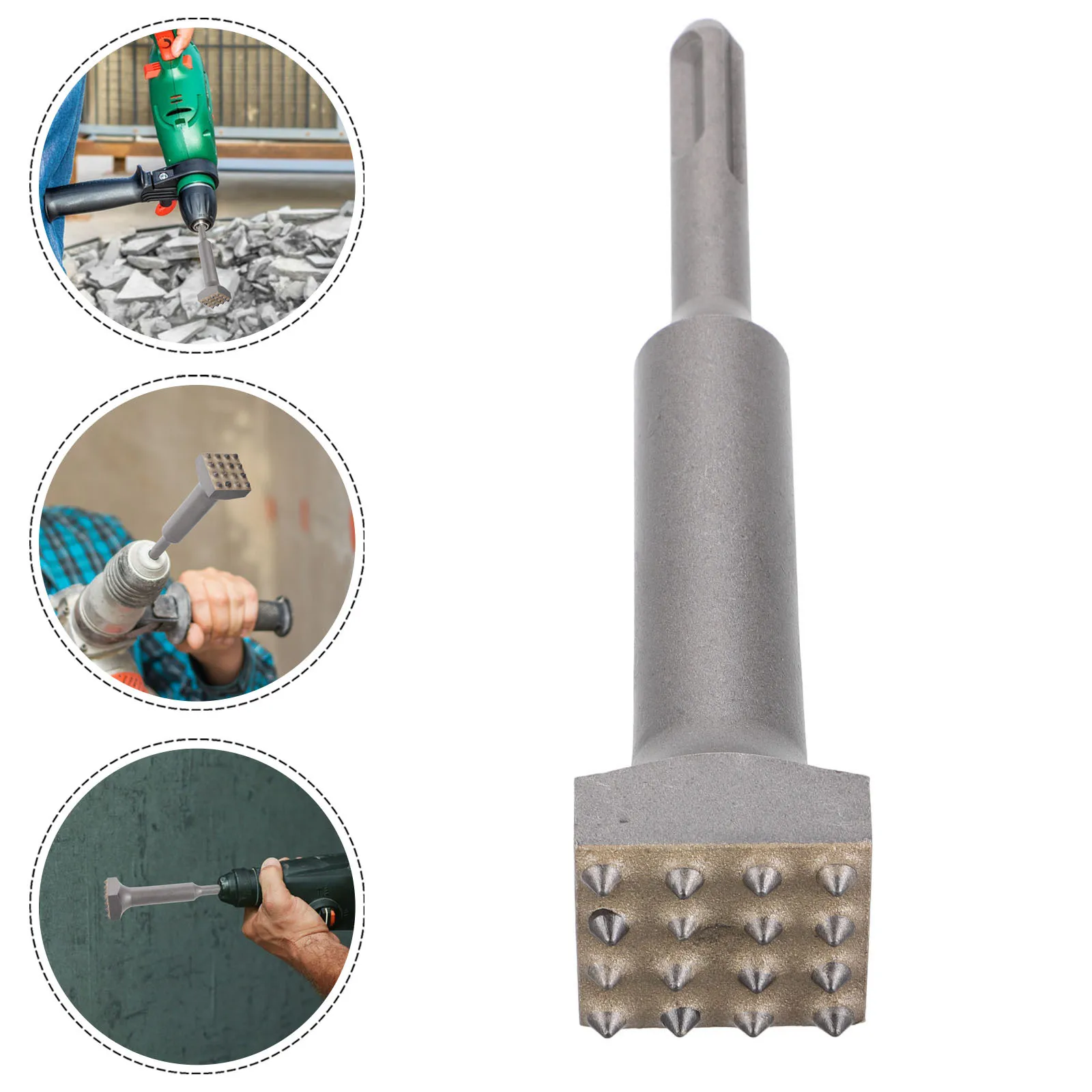 

Electric Hammer Bit for Surface Roughening Concrete Wall Tool Hammer Drill Bit Chisel for Concrete Surface Roughening Tool