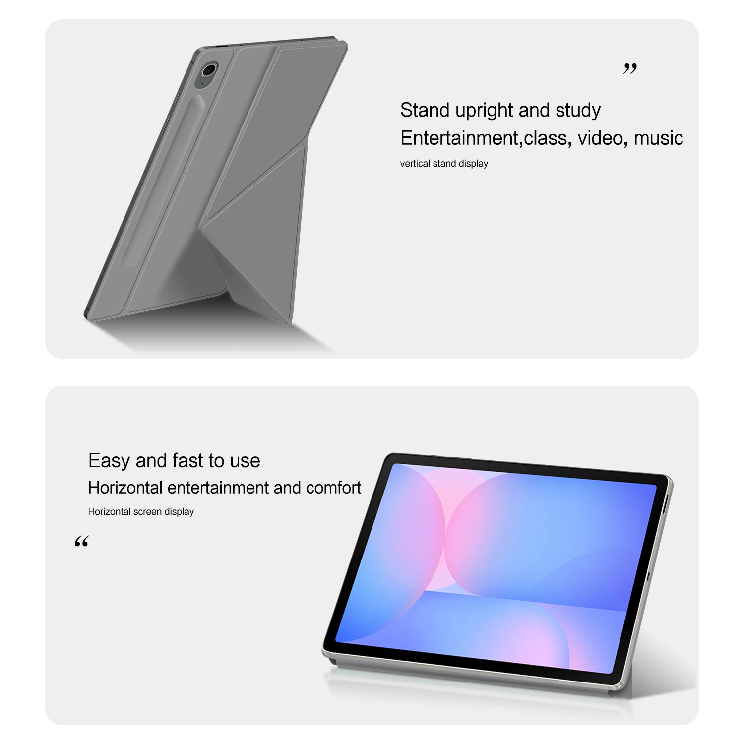 삼성 갤럭시 탭 S10 S9 FE 10.9 S7 S8 S9 11 인치 S7 FE S8 플러스 S10 + S9 FE + 12.4 "S8 S9 S10 울트라 14.6" 자기 커버 용 케이스