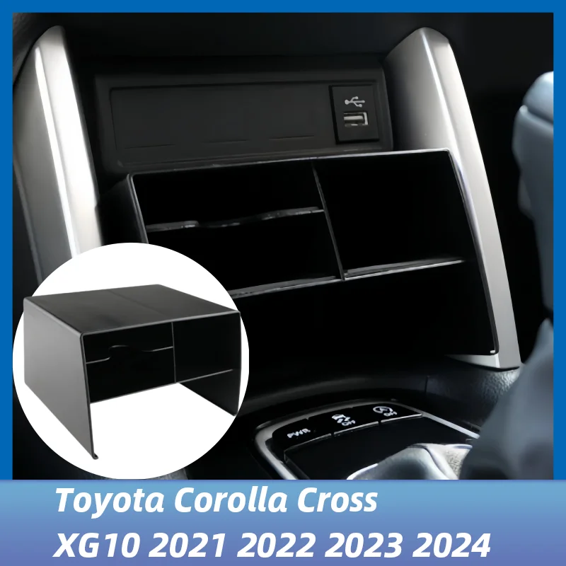 

Car LHD Center Console Organizer Box For Toyota Corolla Cross XG10 2021 2022 2023 2024 Storage Box Container Packing Accessories
