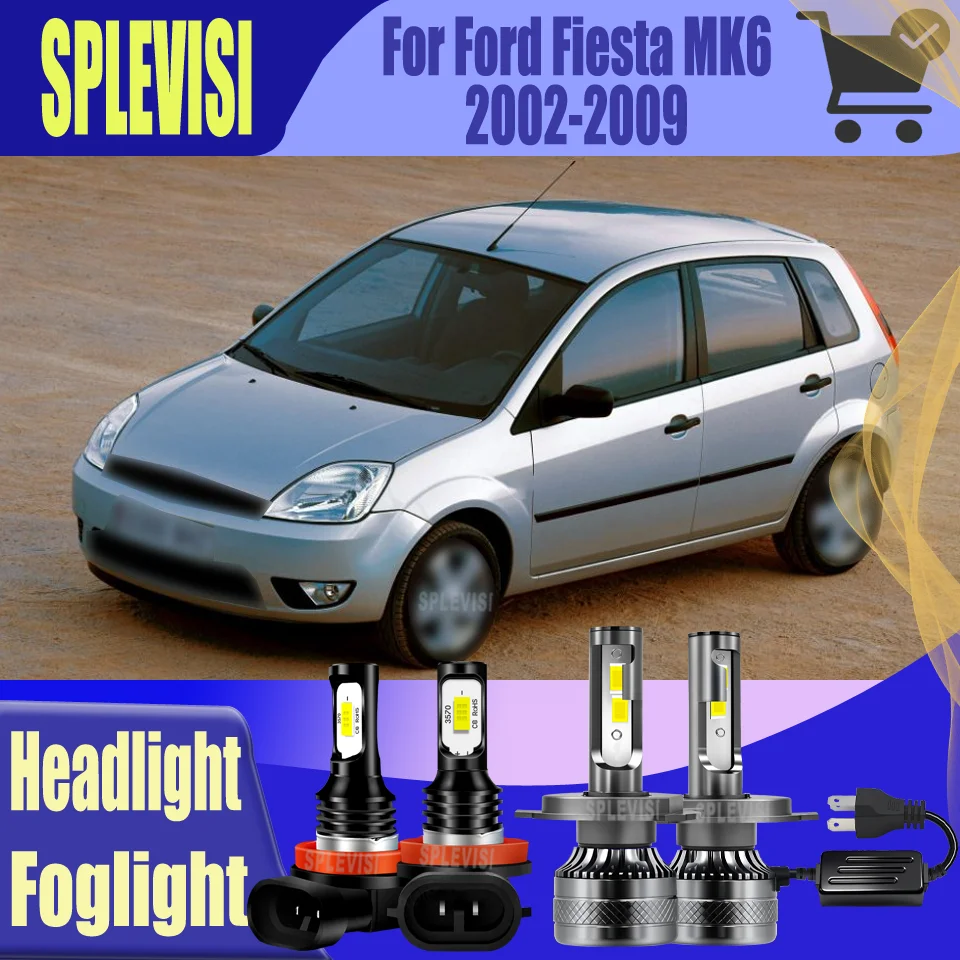 

LED Car Headlight/Foglamp H4/H11 Brighter for Night Safety​ Durable For Ford Fiesta MK6 2002 2003 2004 2005 2006 2007 2008 2009