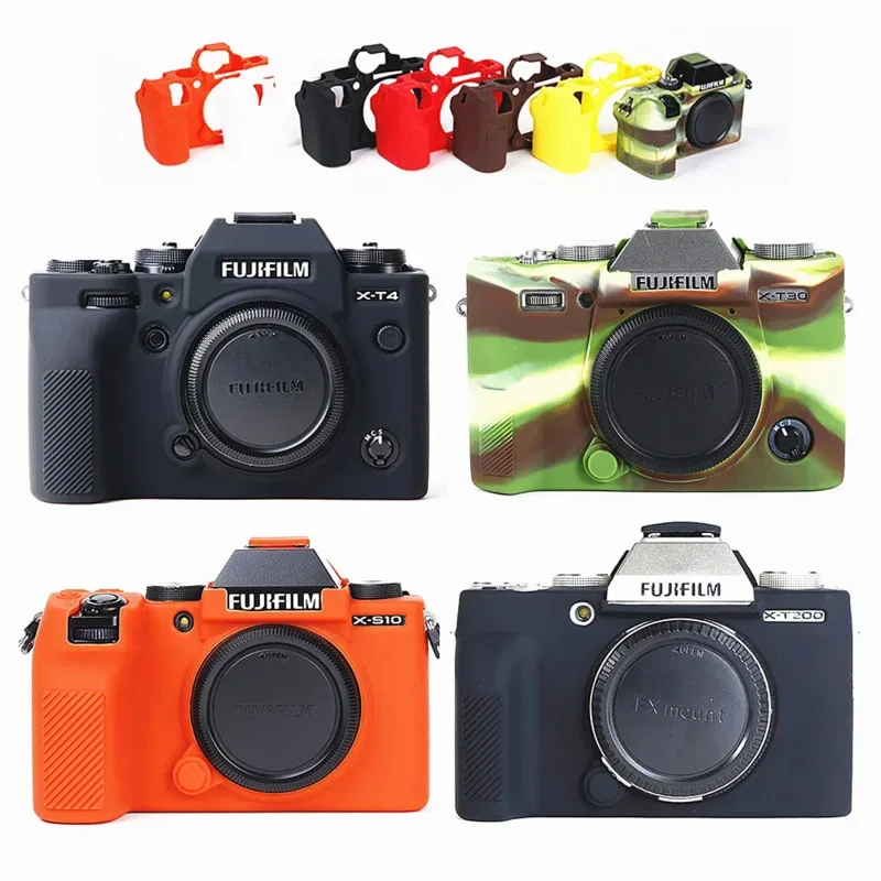 Silicone case camera bag for Fujifilm x-s10 xs10 x-briefs x-t3 x-t200 XT4 XT3 x-t100 xt200 x-t30 II xt30 II x-a7 xA7 X-T20 X-T10