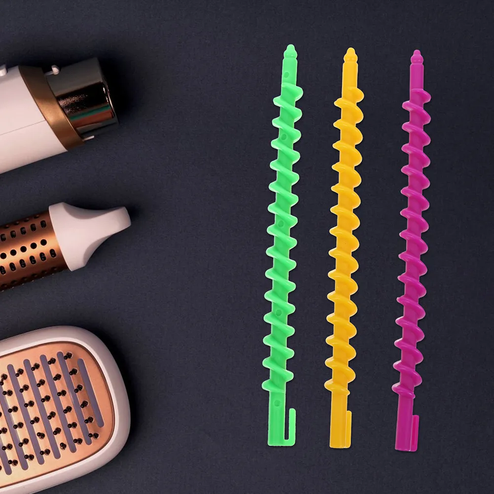 40Pcs Spiral Curl Rods ABS Material Gentle on Hair Easy to Use Curling Rods for Long Hair Overnight Styling Tool
