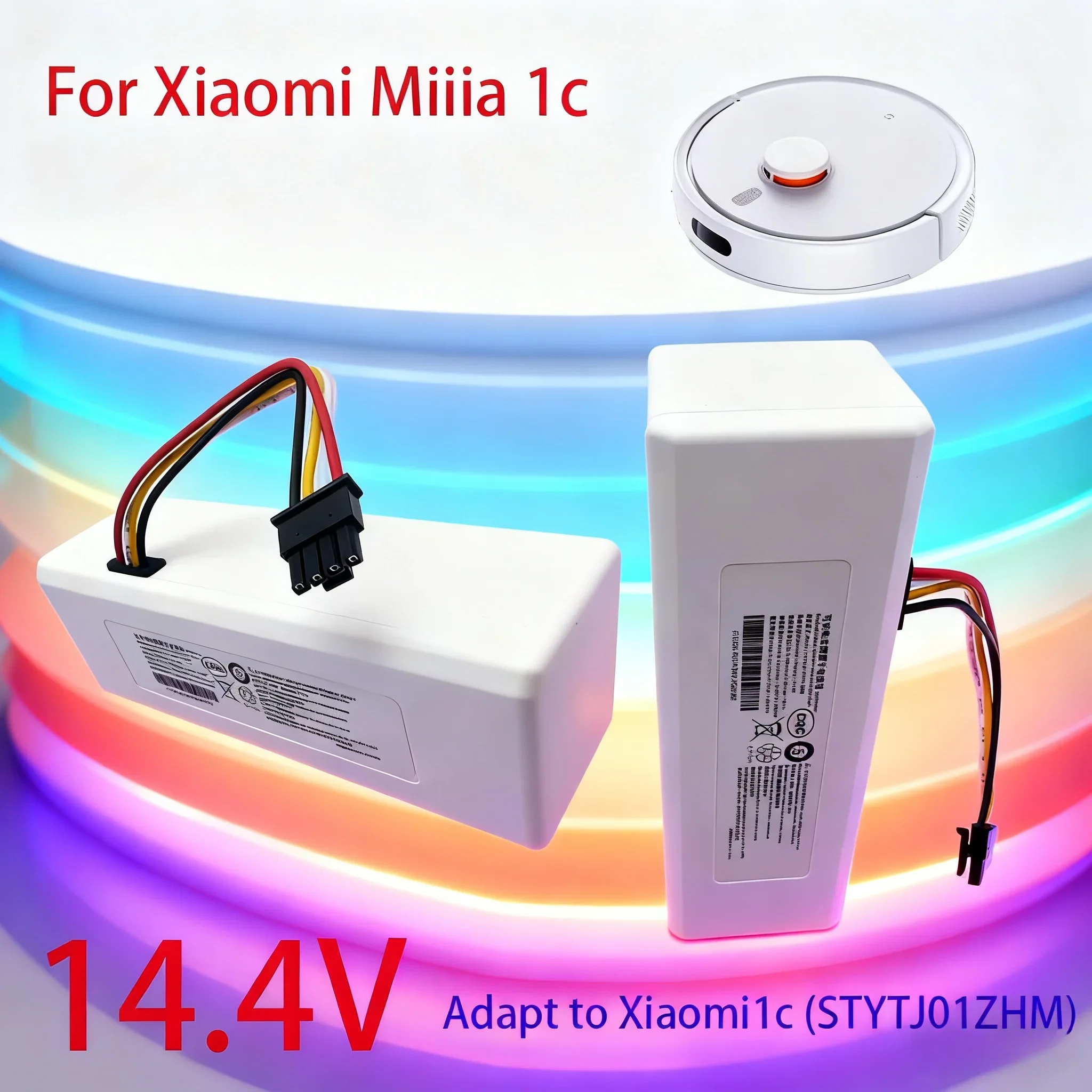 

Аккумулятор высокой емкости 14.4V 12800mAh для робота-пылесоса Xiaomi Mijia 1C STYTJ01ZHM, замена P1904-4S1P-MM