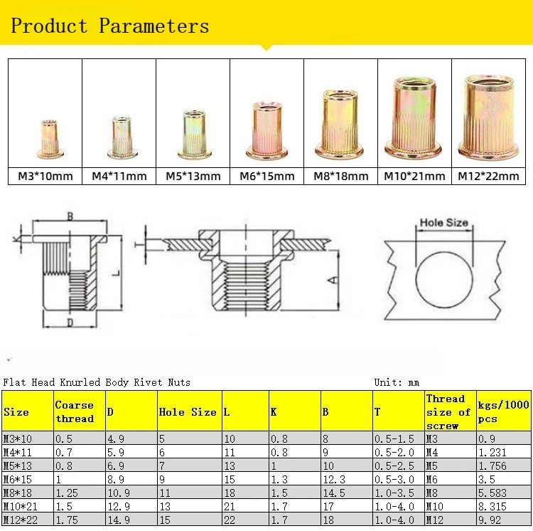 Home DIY Rivet Nut Gun M3 M4 M5 M6 M8 M10 M12 Hand Riveter Tool Simple Installation Rivnut Accessory For Nuts