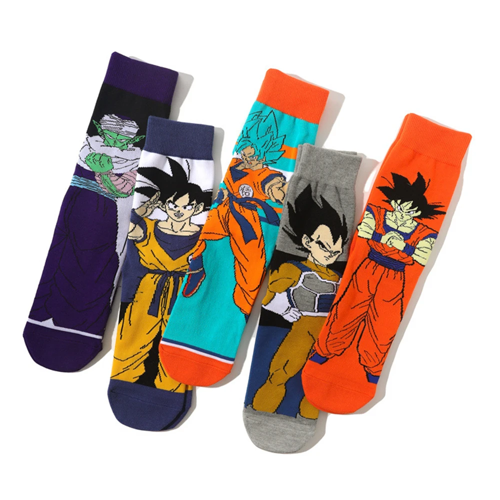 Anime Dragon Ball Son Goku Kakarotto Bejīta Yonsei Shenron Piccolo Socks Cosplay Adult Unisex Clothing Sock Accessories Props