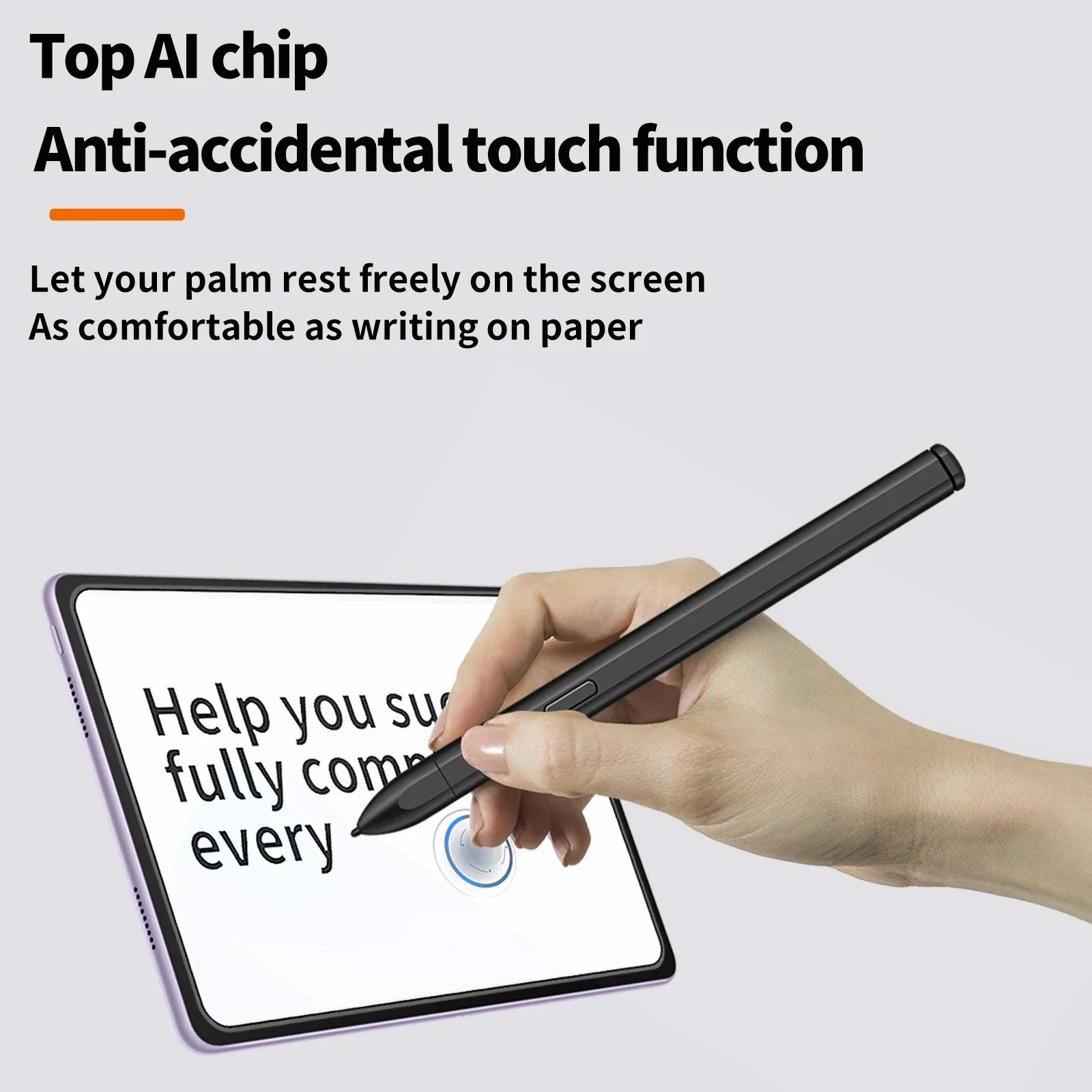EMR Stylus Pen for reMarkable 2 1 4096 Pressure Tilt Sensing Flip Eraser Magnetic No Charging 3 Nibs Digital Pen Black Sketching view 5