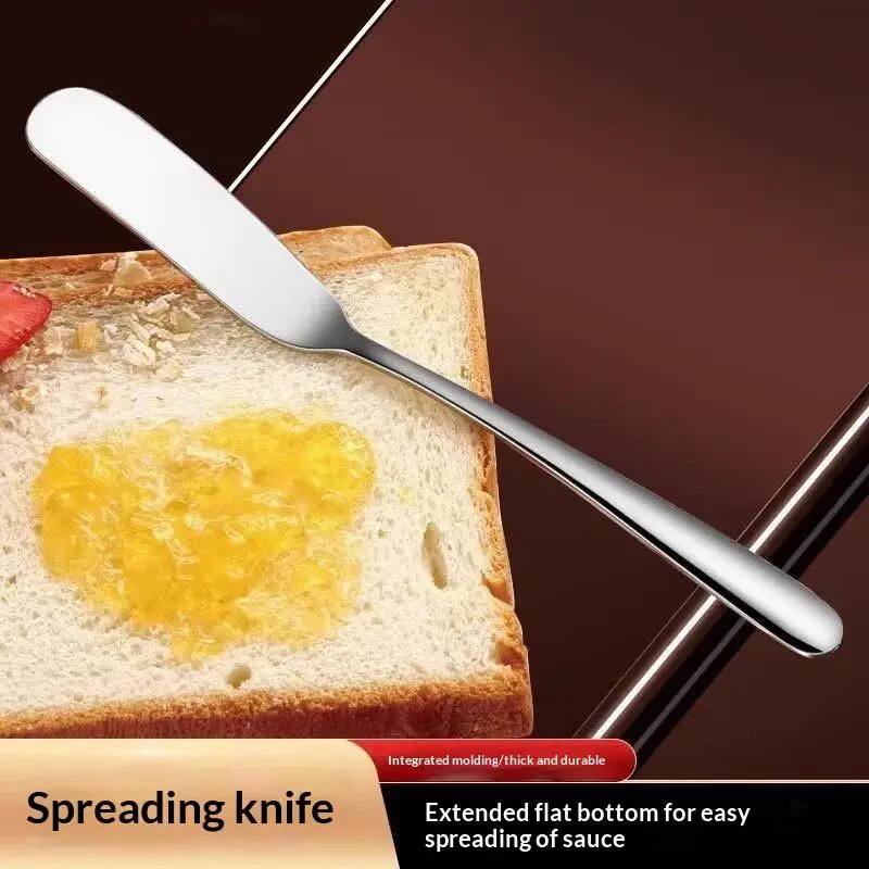 4Pcs Stainless Steel Butter Knife Cheese Spreader Multiuse Butter Shovel Bread Spreader Kitchen Tableware