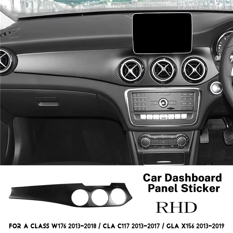 RHD السيارات مركز وحدة التحكم تكييف الهواء غطاء لوحة لمرسيدس بنز W176 CLA C117 GLA X156 2013-2019