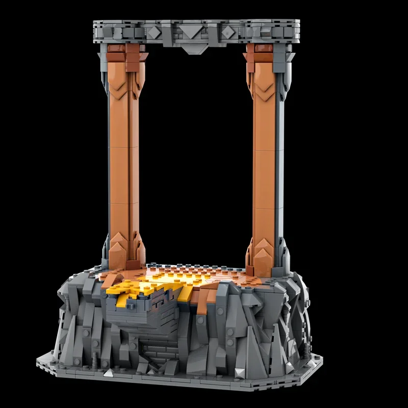 魔法の指輪 モックビルディングブリック 魔法使いの呪い モデルテクノロジーブロック 有名シーン おもちゃ DIY組み立て ホリデーギフトセット