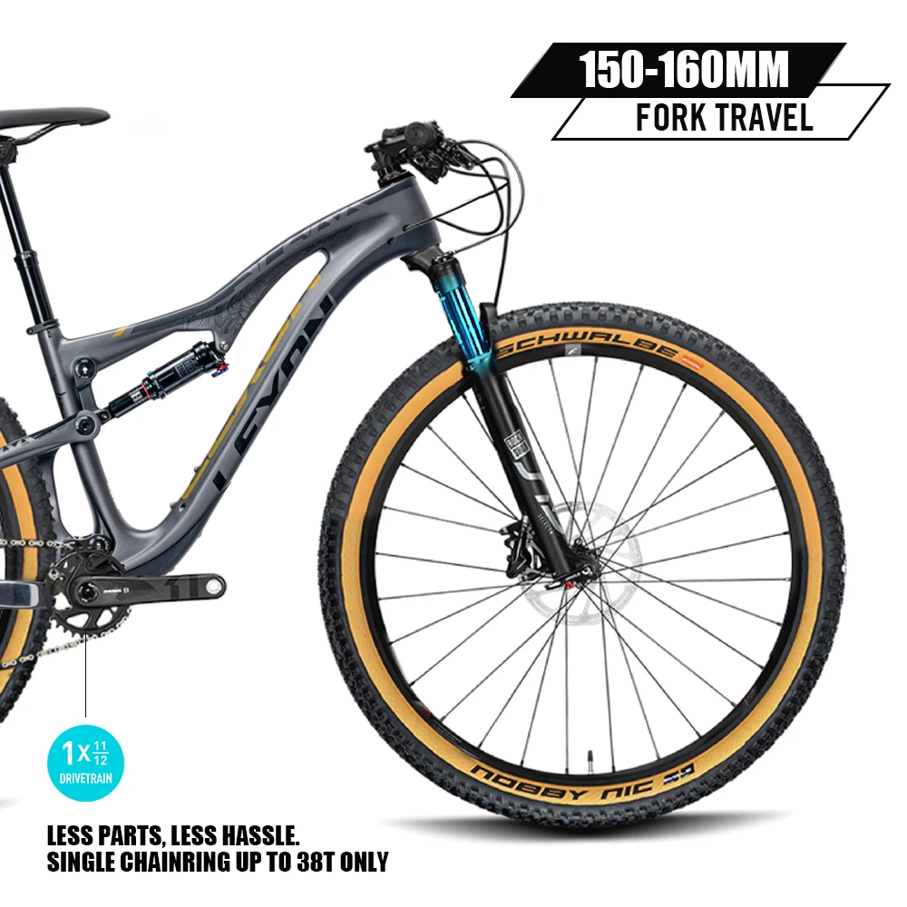 2024 LEXON SPARK 29er 27.5 SUSPENSION Frame 29