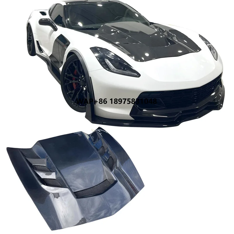 For Corvette C7 2015-2019 Carbon Fiber Hood Factory Outlet Hot Sell Car Body Kits Other Auto Parts