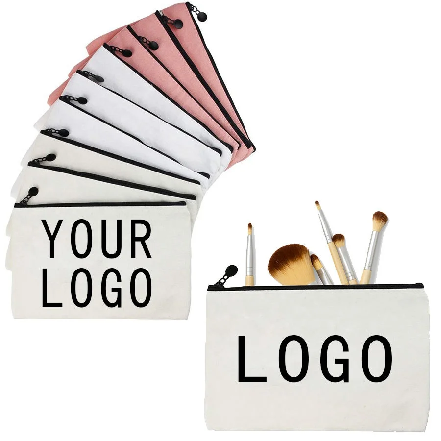 DIY Personalized Cosmetic Bag | Custom Photo, Logo & Text Print | Mini Makeup Pouch, Toiletry Kit for Teacher & Birthday Gifts