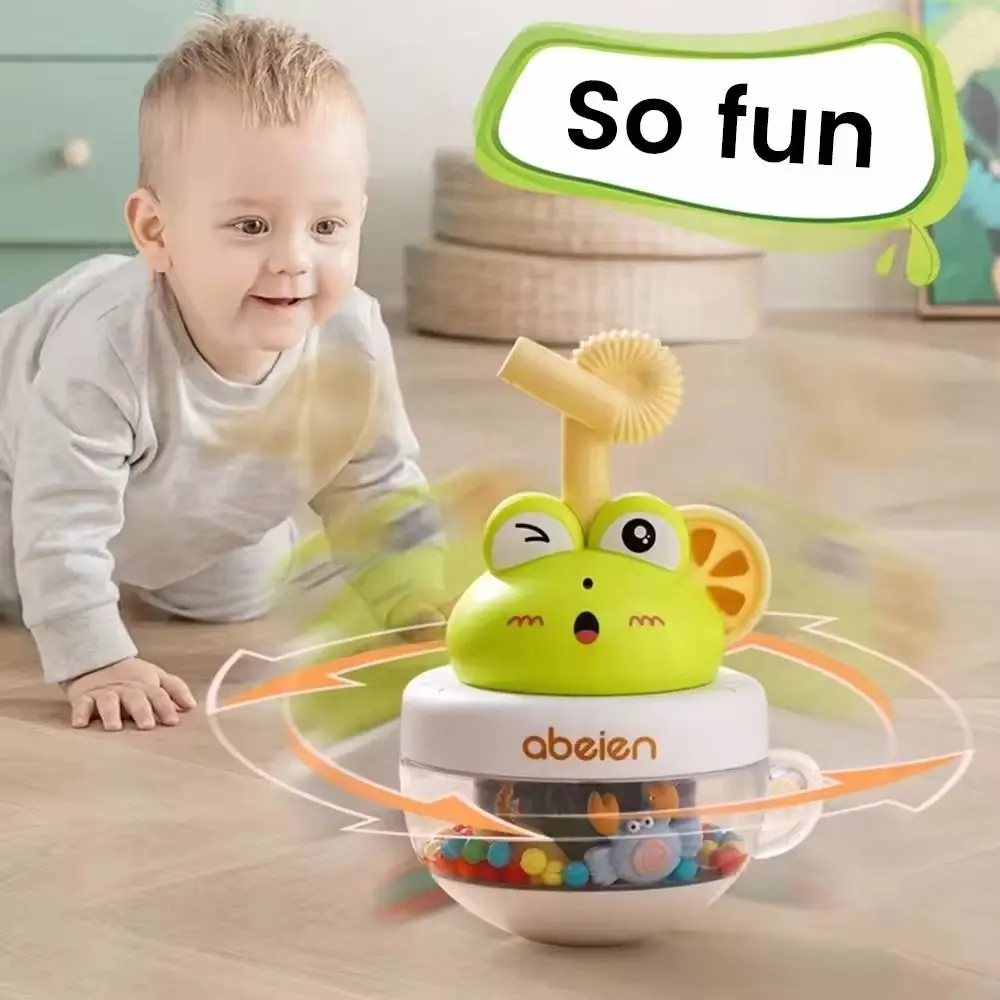 Anti-fall Baby Bathing Toy Spray Water Press Type Cartoon Tumbler Interactive Handle Infants Sprinkler Toys Water Pool