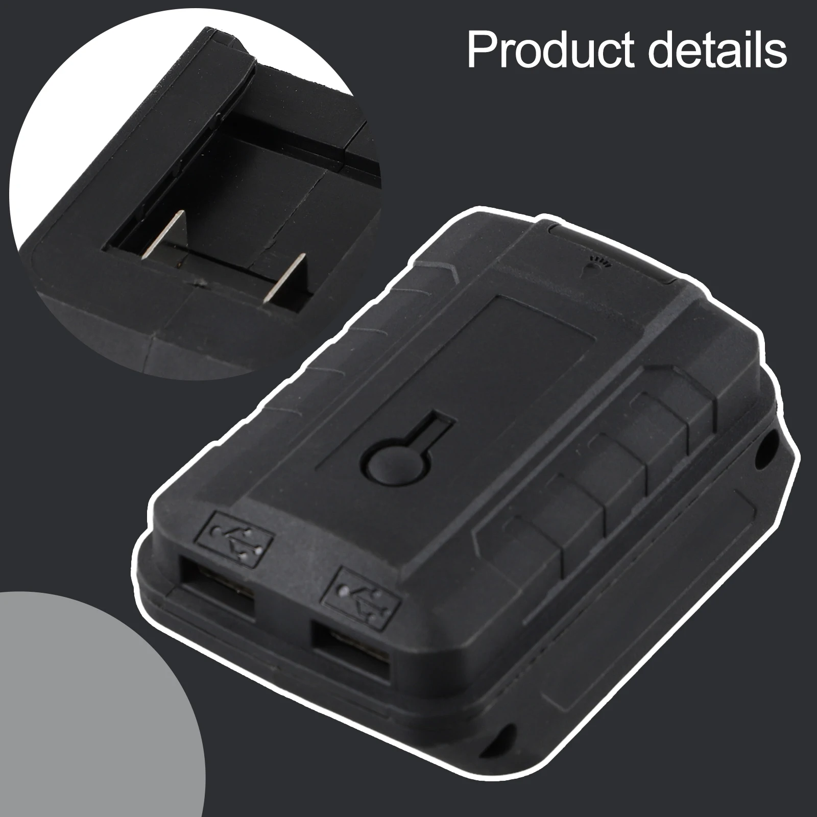 High-Performance Converter Battery Adapter 18V Battery Voltage Metal/plastic Material Mobile Phone Activation Strong And