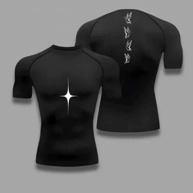 Anime berserk compressão camiseta dos homens de fitness apertado manga longa esporte t camisa treinamento jogging camisas ginásio roupas esportivas secagem rápida
