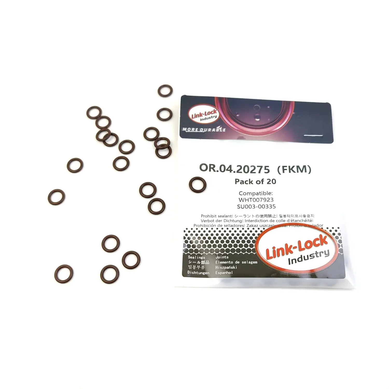 

LINK-LOCK 20PCS OR.04.20275 FKM Viton Sealing O-Ring Kit of Charger WHT007923 SU003-00335 for AUDI for TOYOTA