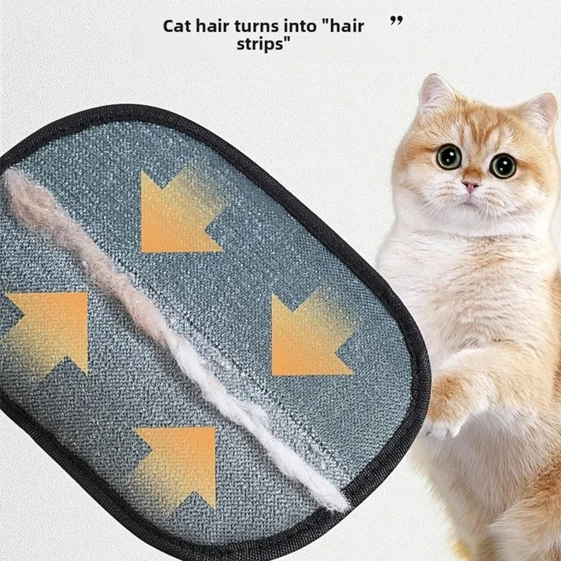 Guantes 2 en 1 para Eliminar el Pelo de Mascotas, para Perros y Gatos, Guante de Aseo Electrostático Reutilizable y Lavable con Rodillo Quitapelusas, Seguro y No Tóxico